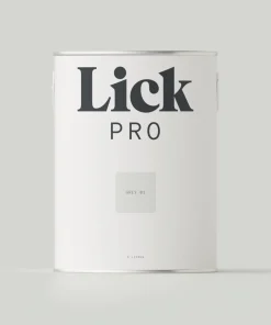LickPro Eggshell Grey 01 Emulsion Paint 5Ltr