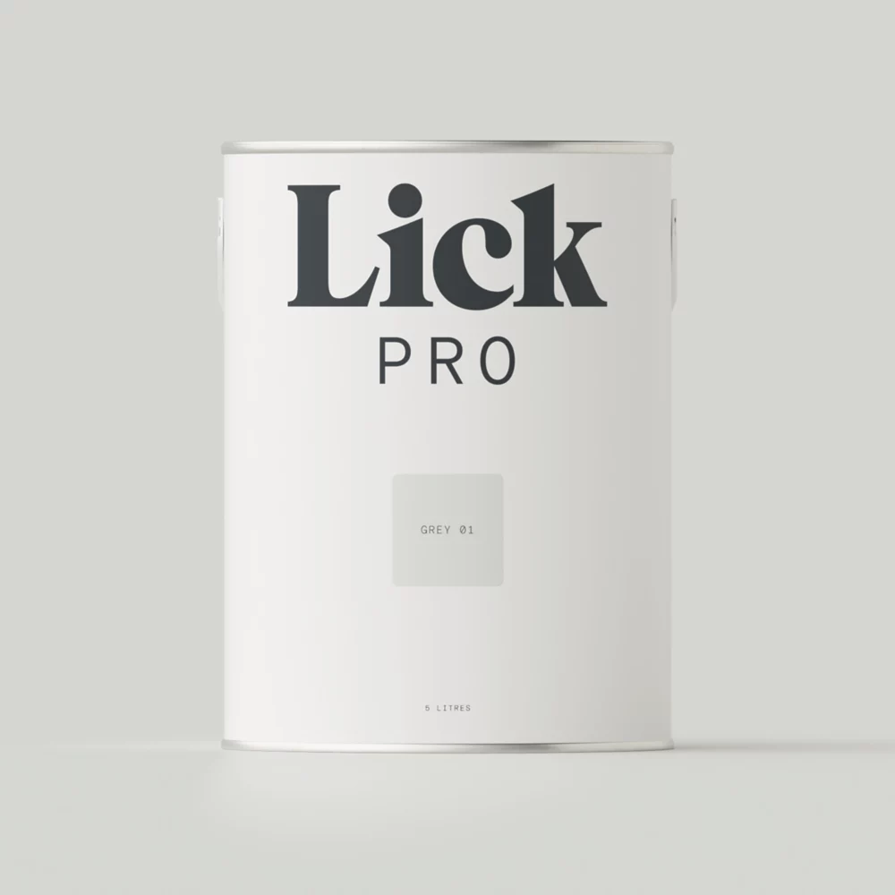 LickPro Eggshell Grey 01 Emulsion Paint 5Ltr