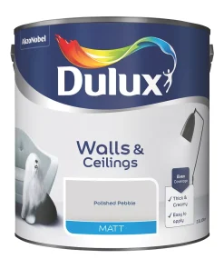 Dulux Matt Polished Pebble Emulsion Paint 2.5Ltr