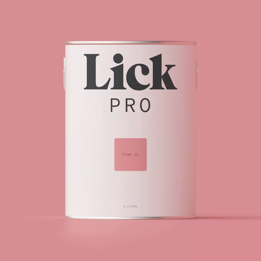 LickPro Matt Pink 12 Emulsion Paint 5Ltr