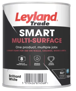 Leyland Trade Smart Eggshell Brilliant White Emulsion Smart Multi-Surface Paint 750ml