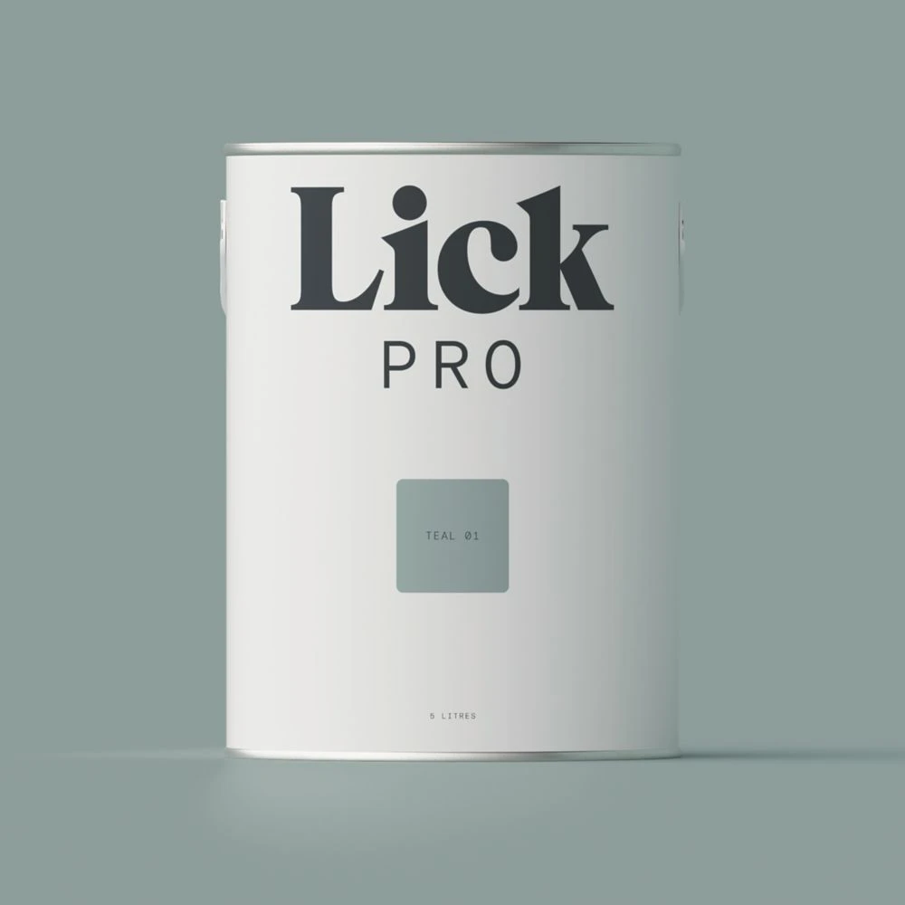 LickPro Matt Teal 01 Emulsion Paint 5Ltr