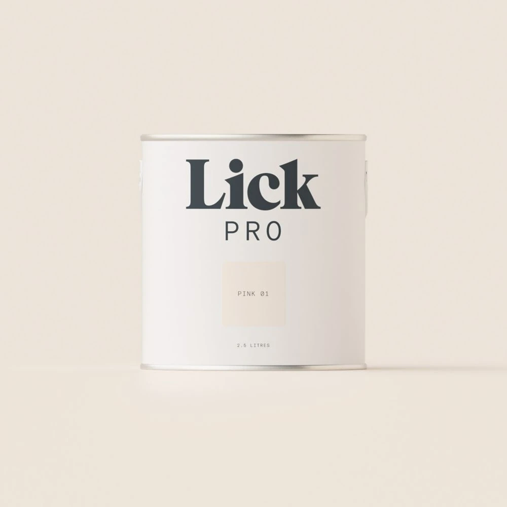 LickPro Eggshell Pink 01 Emulsion Paint 2.5Ltr