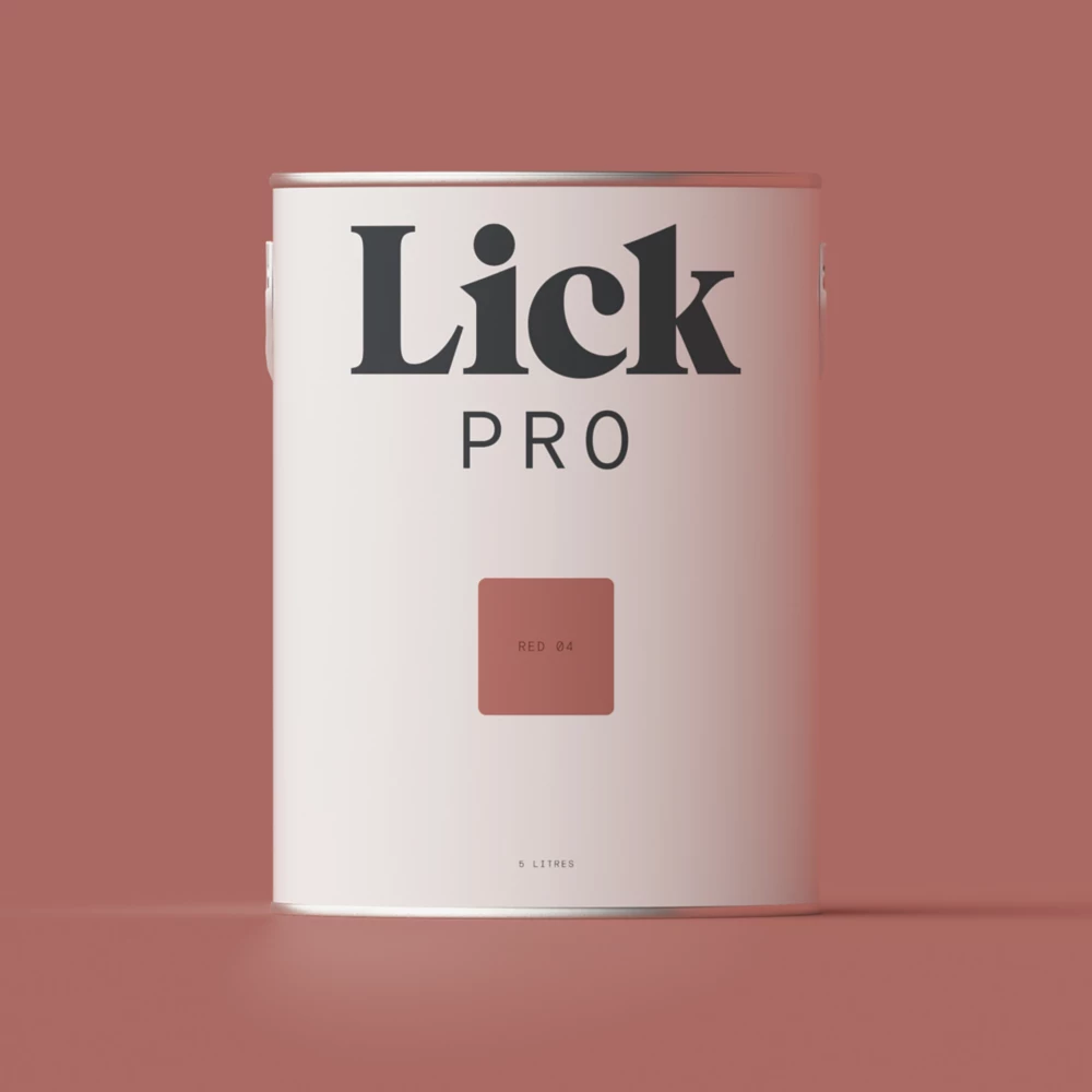 LickPro Matt Red 04 Emulsion Paint 5Ltr