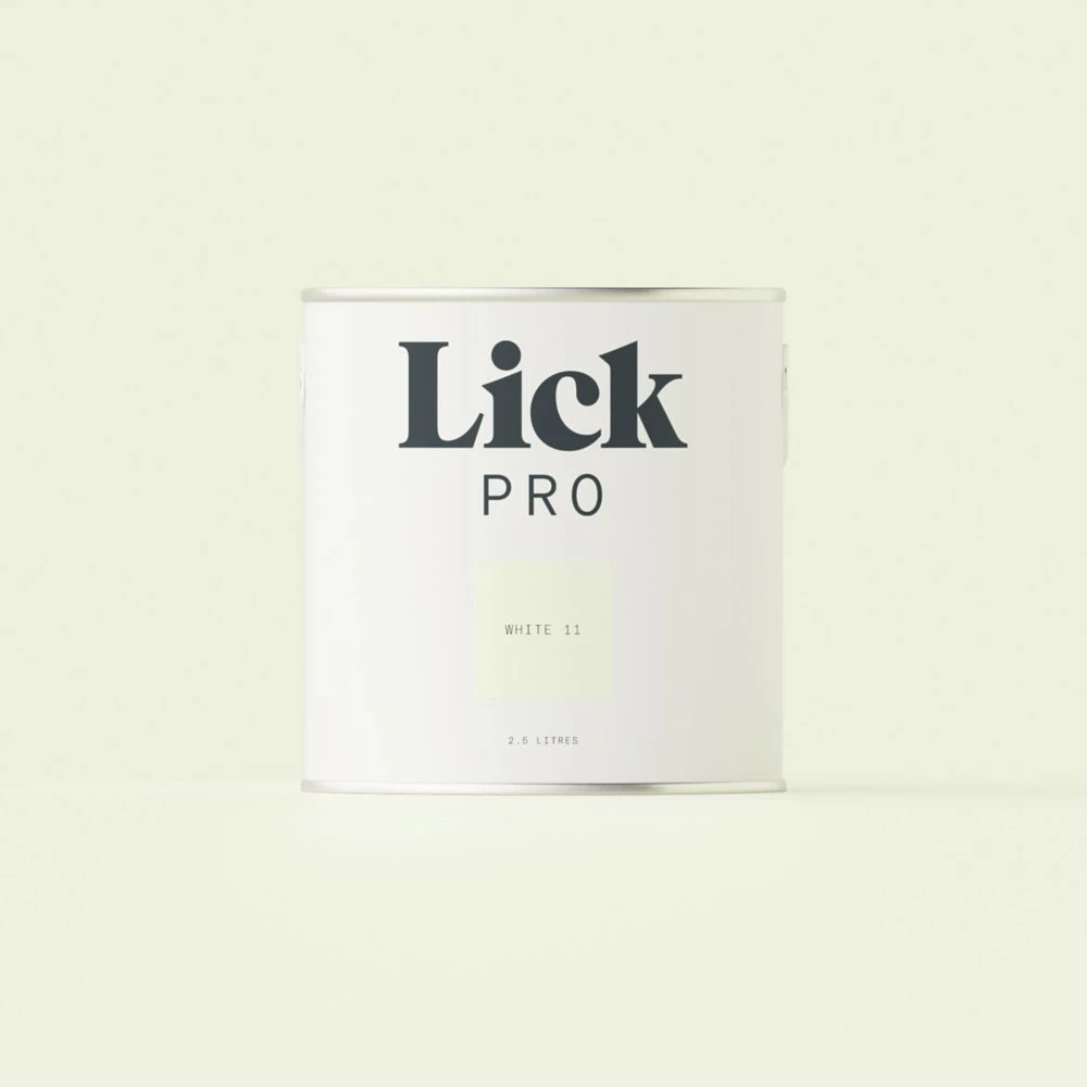 LickPro Matt White 11 Emulsion Paint 2.5Ltr