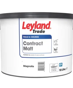 Leyland Trade Contract Matt Magnolia Emulsion Paint 10Ltr