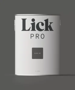 LickPro Eggshell Black 03 Emulsion Paint 5Ltr