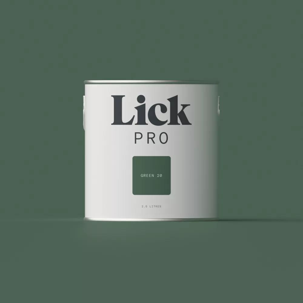 LickPro Matt Green 20 Emulsion Paint 2.5Ltr